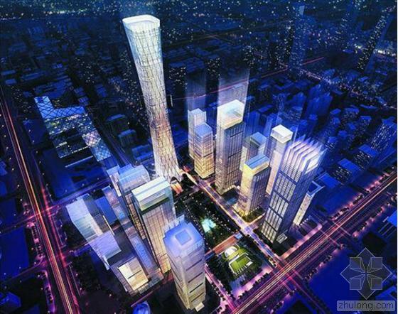 下载钢结构劳务安装合同资料下载-北京第一高楼中国尊 跃上地平线