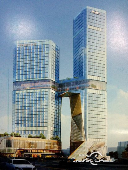 陕西建工厂房资料下载-西北首个全钢结构超高层落户西安 2016年投入使用