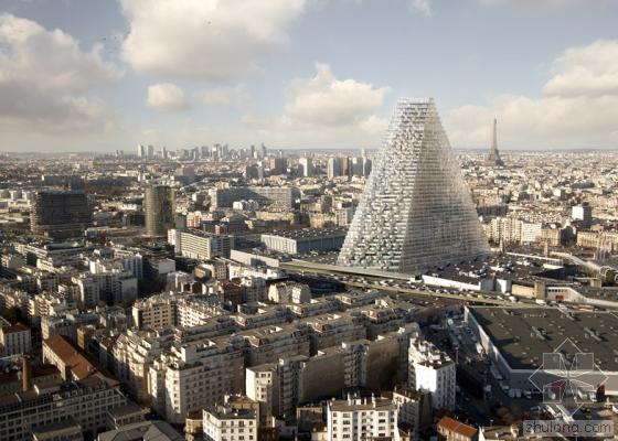 三角塔楼su资料下载-赫尔佐格和德梅隆玻璃三角塔楼方案被巴黎议员反对