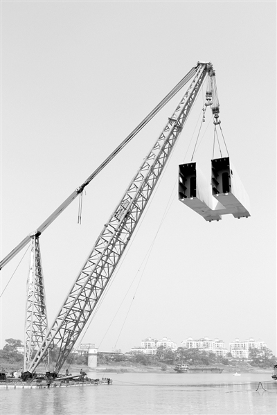 BIM应用于南宁英华大桥施工管理-英华大桥吊装