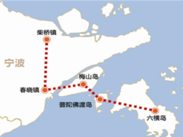 浙江宁波三门跨海大桥资料下载-宁波到舟山拟建第二座跨海大桥