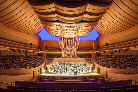 音乐厅设计文本资料下载-艺术家通过虚拟视觉手法处理盖里设计的迪士尼音乐厅
