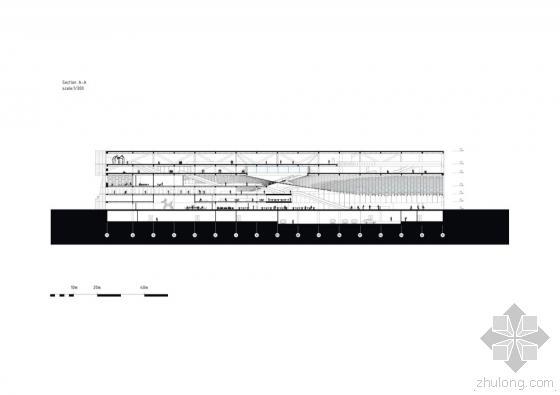 利盖特布达佩斯民族志博物馆竞标方案-利盖特布达佩斯民族志博物馆剖面图