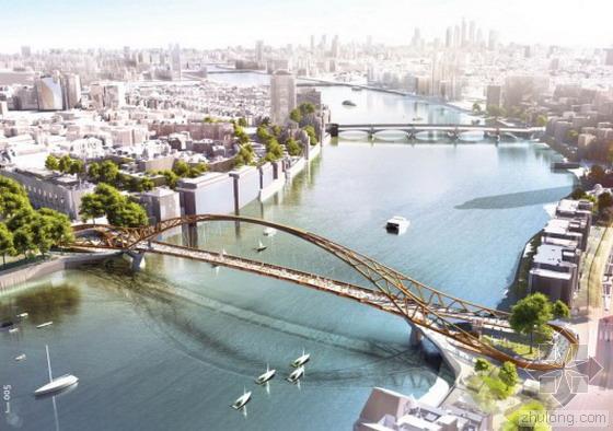 新泰晤士投资4000万英镑的“狂野”桥梁设计-新泰晤士自行车及人行桥的狂野设计