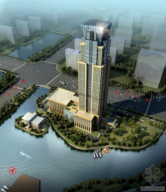 框架结构饭店资料下载-中原国际饭店楼高179.7米 将成许昌新地标