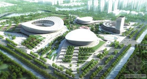苏州工业园区中央河资料下载-苏州工业园区体育中心最新进度 预计于2017年完工