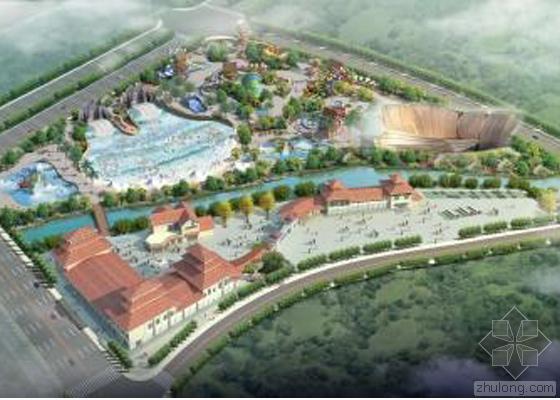 水立方效果图资料下载-扬州东区热带风情 水上乐园即将竣工