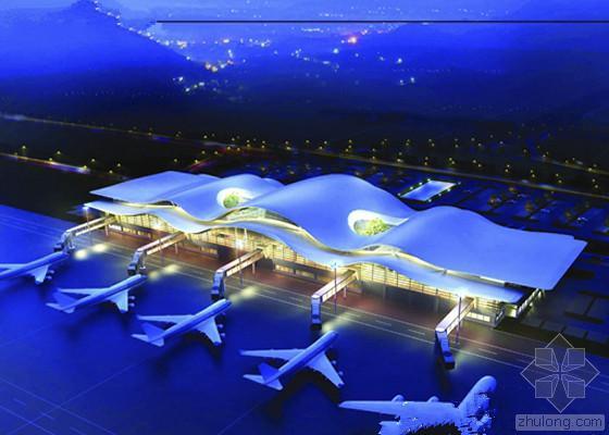 临建通用方案资料下载-武当山机场航站楼主体基本完工