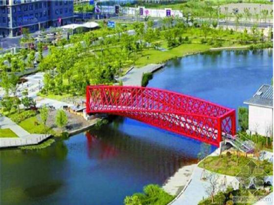 景观钢结构桥设计施工图纸资料下载-国内首座钢结构螺旋景观桥竣工
