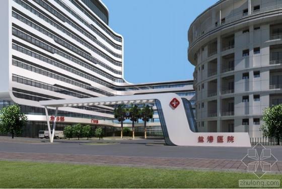 北京保健医院资料下载-一改医疗建筑冷漠形象设计的盐港医院 主体已提前封顶
