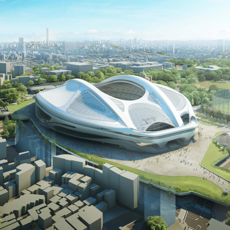 2020体育馆建设资料下载-日本政府力挺扎哈 东京体育馆计划开建