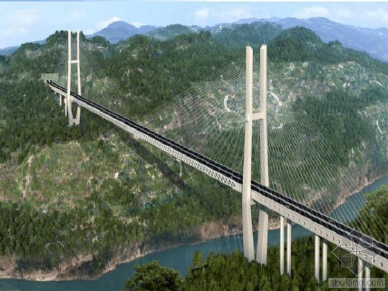 720m钢桁梁斜拉桥资料下载-世界跨径第二钢桁梁斜拉桥“鸭池河特大桥”主缆施工