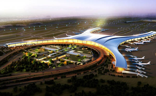 重庆江北国际机场t3航站楼主体完工95%