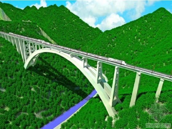 30米钢管拱桥梁资料下载-世界第三大跨！夜郎河特大桥钢管拱“高空对接”成功
