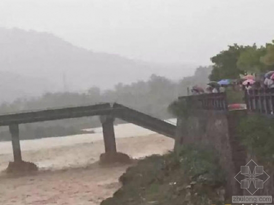 土方垮塌方案资料下载-浙江石龙溪大桥怎么垮塌的？