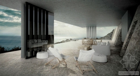 用一个屋顶无边水池 造出爱琴海上的“海市蜃楼”-“房柱”采用多立克柱式