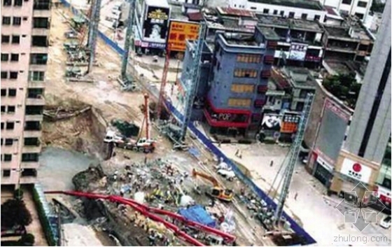 工地围蔽施工图资料下载-东莞城轨工地瞬间塌陷 致300平米大坑