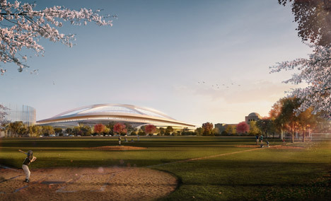 2020建筑竞赛资料下载-扎哈将与日设计公司提交东京2020体育馆新方案