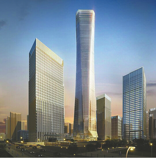 济南高层办公楼资料下载-济南“第一高”又要刷新 CBD将建569米超高建筑