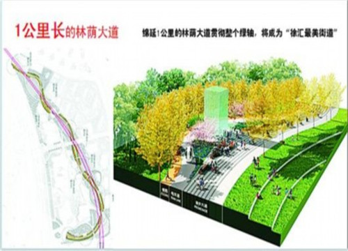 4万平方规划图资料下载-上海将建最大CBD中央公共绿地 总面积约7万平方米