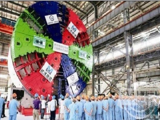 直径8.8米！中国首台铁路大直径盾构机成功下线-中国国内最大的盾构机