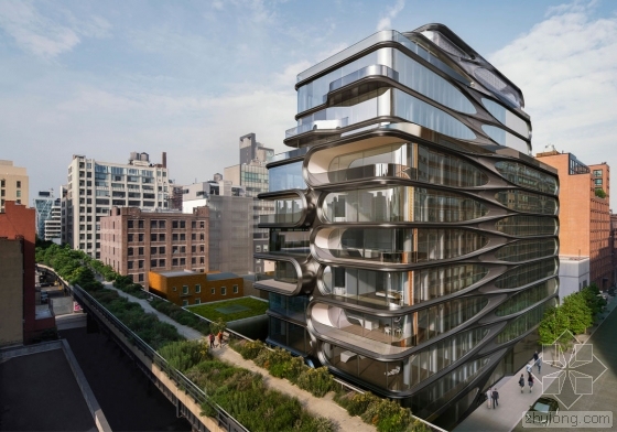 扎哈哈迪德精品方案资料下载-扎哈在曼哈顿设计的住宅 看起来会流动