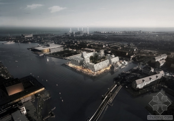 重新连接城市生活资料下载-COBE 建筑公司将重新设计哥本哈根工业“纸岛”