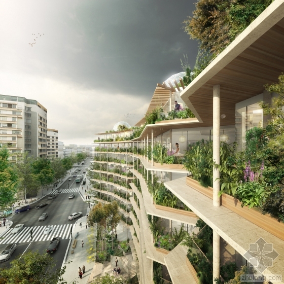 建筑事务所竞赛资料下载-雅克•费里尔建筑事务所为巴黎城市创新设计的“多层次城市”揭开面
