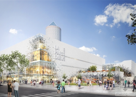 巴萨罗那公园地下购物中心资料下载-MVRDV设计的里昂La Part Dieu购物中心改造方案