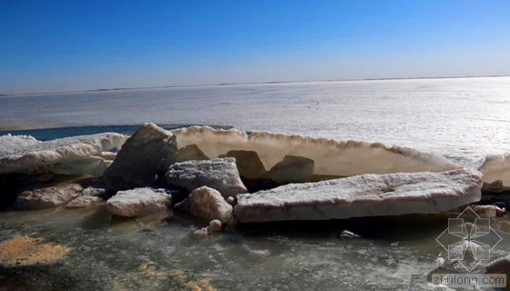 水库淤积量资料下载-亚洲最大沙漠水库3月水暖冰开