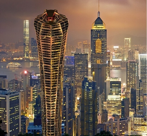 国外大楼建筑资料下载-脑洞大开！俄建筑师设计“眼镜蛇”大楼