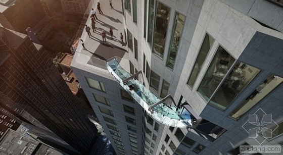滑梯su模型下载资料下载-在建305米高空玻璃滑梯 只看一眼就已吓到腿软