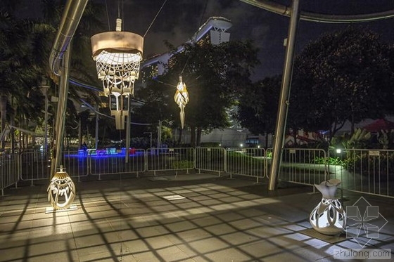 新加坡滨海湾su资料下载-亚洲顶尖灯光艺术节“照亮滨海湾”开幕