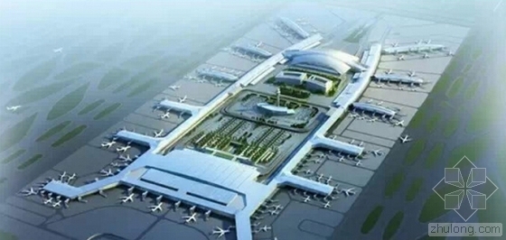 广州白云国际机场工程资料下载-广州白云机场：T2航站楼将封顶 T3航站楼筹建中