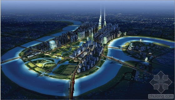 未来科技城河道景观资料下载-天津滨海高新区未来科技城启动景观河道建设