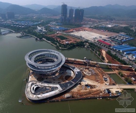 su模型景观观景平台资料下载-湖南长沙梅溪湖双螺旋观景平台主体完工