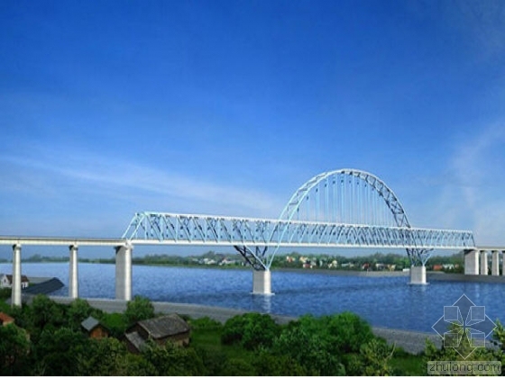 钢桁拱桥施工图资料下载-国内第二大跨度钢桁梁柔性拱桥钢桁梁顺利合龙