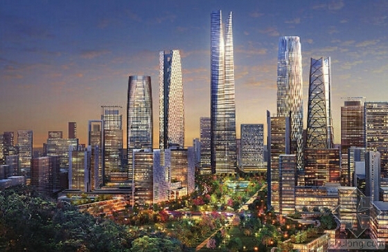 绿地集团中央商务区资料下载-绿地集团拿地将建420米山东第一高楼
