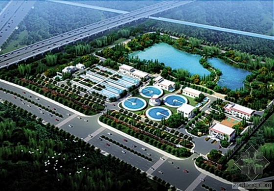 地下污水池结构资料下载-北京最大地埋式碧水污水处理厂主体结构封顶