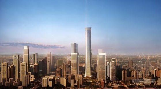 北京中国尊设计方案文本资料下载-中国尊已施工至60层 8月超北京现任第一高楼！