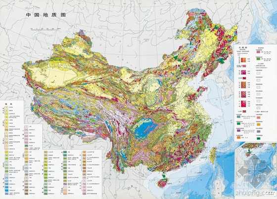中国地质图