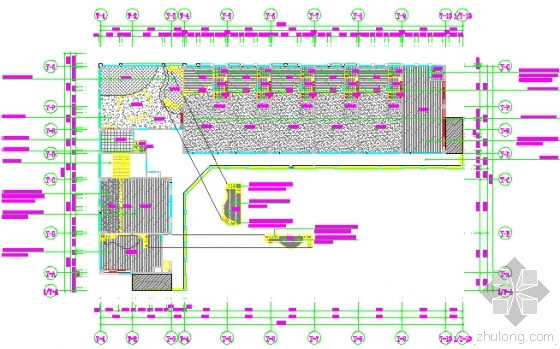 [广州]幼儿园室内外建筑装饰工程预算书(含施工图纸)-二层地面铺设图