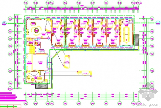 [广州]幼儿园室内外建筑装饰工程预算书(含施工图纸)-二层平面布置图