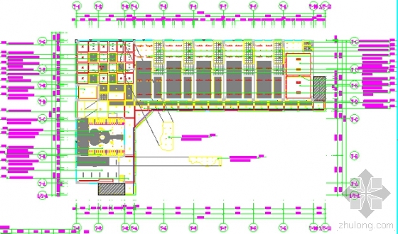 [广州]幼儿园室内外建筑装饰工程预算书(含施工图纸)-二层天花板布置图