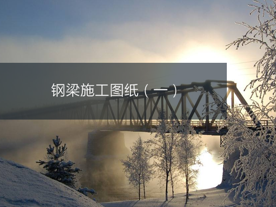 钢梁施工图纸（一）