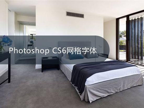 Photoshop CS6网格字体