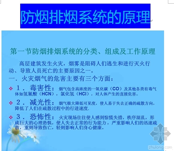 楼宇自动化系统原理资料下载-防烟排烟系统的原理