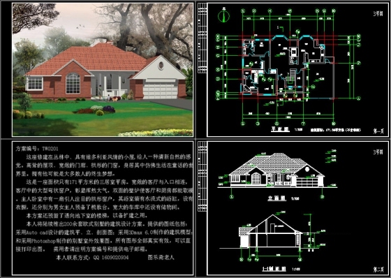 欧式别墅建筑设计方案TW0201发布-广告.jpg