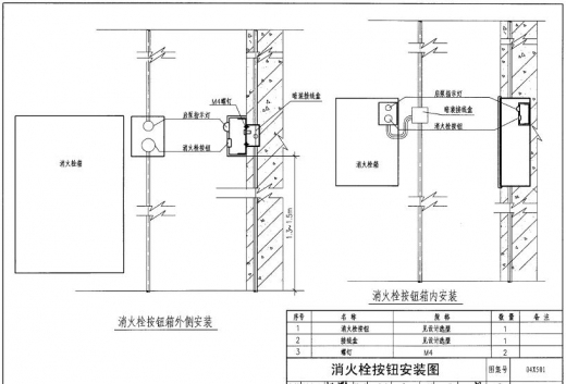 火灾消防报警资料下载-火灾探测器和消防报警按钮安装图集