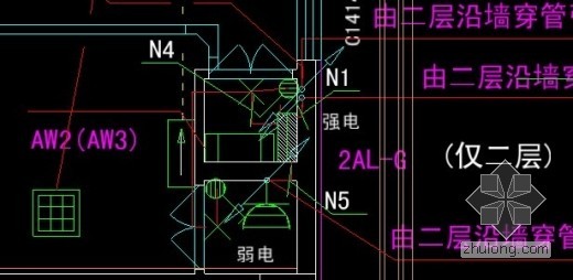 电表箱配电箱资料下载-一层进线配电柜如何引线至一二三层电表箱